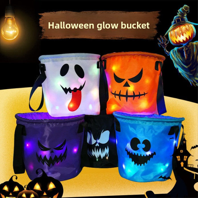 Halloween Pumpkin Bucket Candy Bag