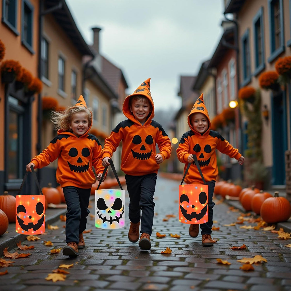 Halloween Pumpkin Bucket Candy Bag
