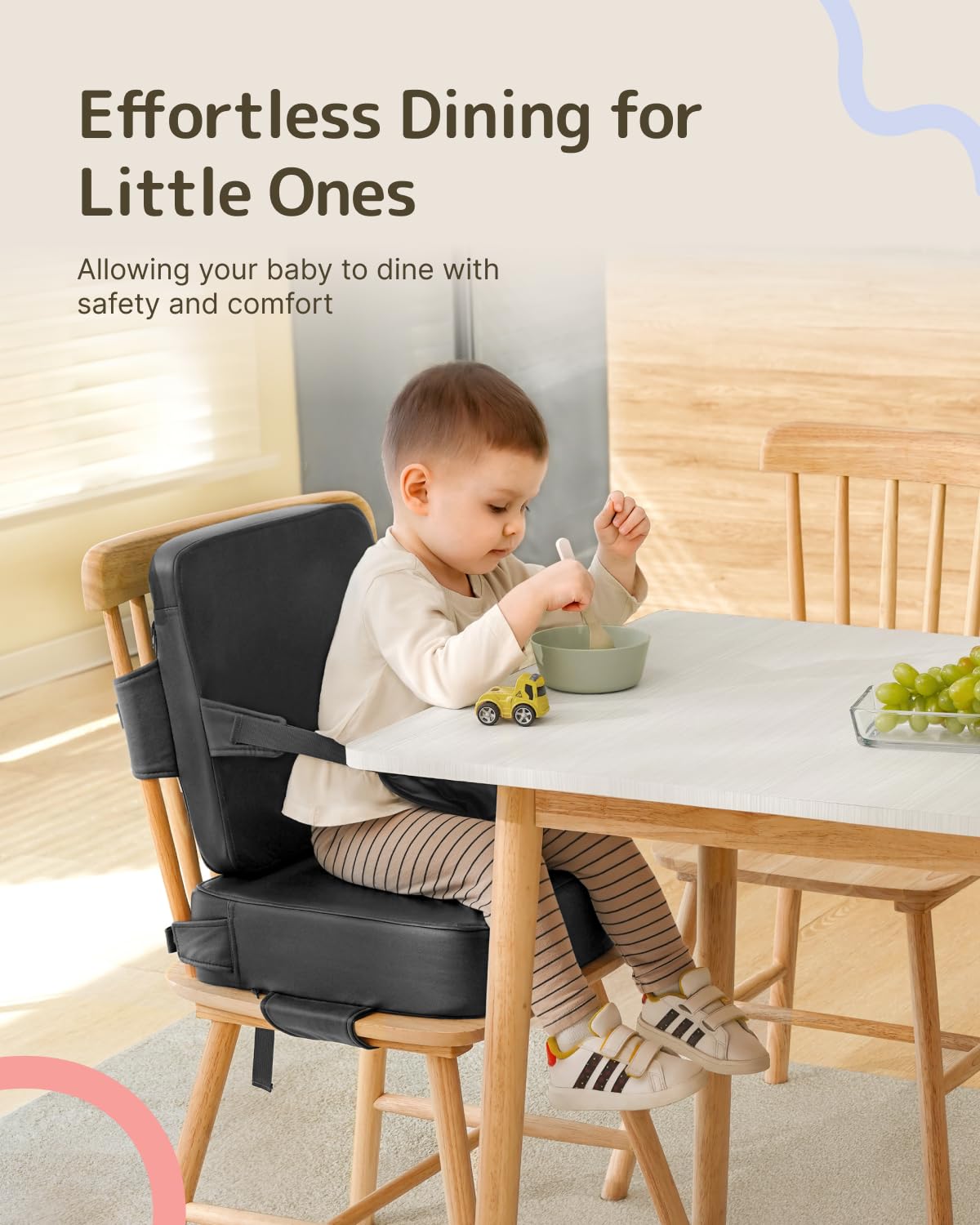 Adjustable Children Booster Seat Cushion