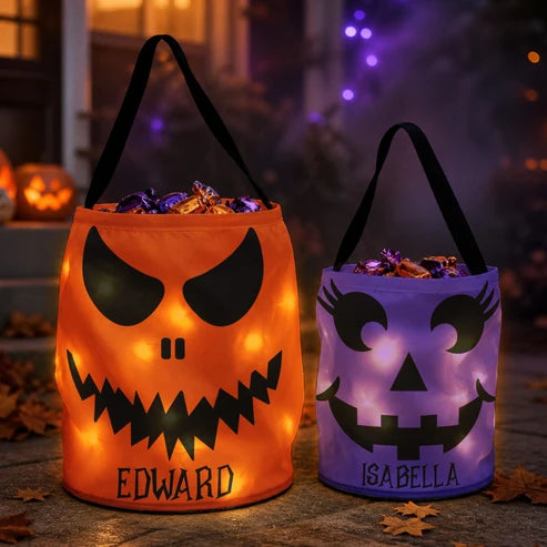 Halloween Pumpkin Bucket Candy Bag