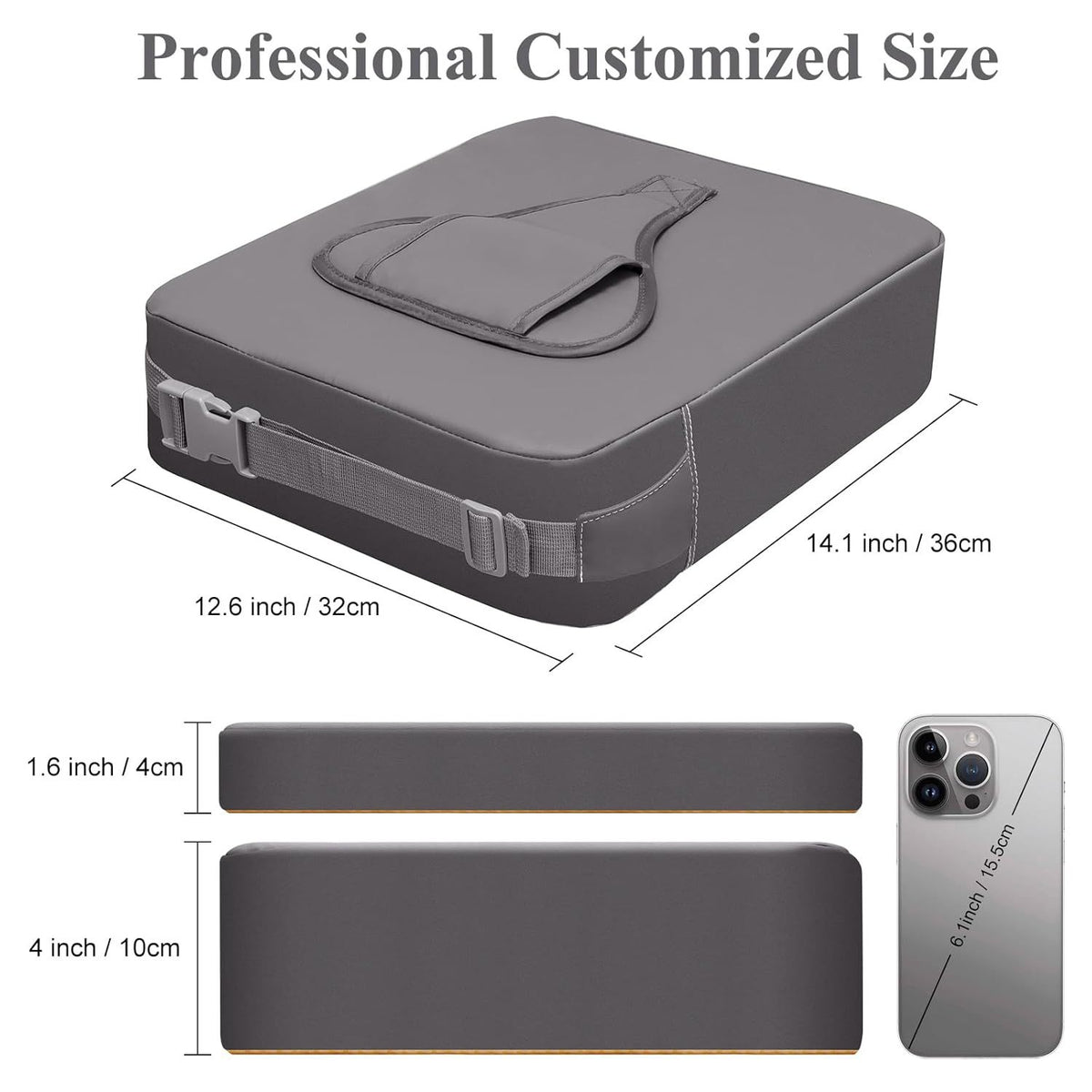 Adjustable Children Booster Seat Cushion