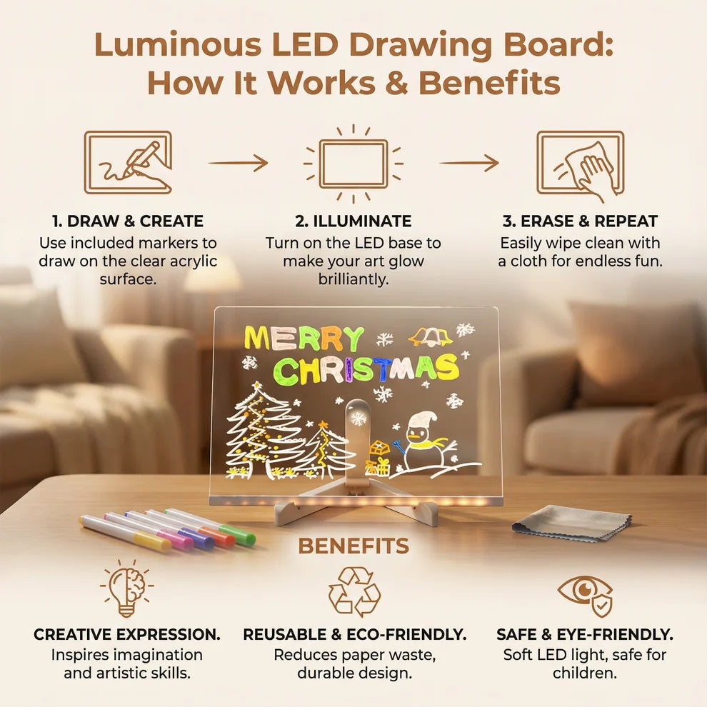Cozy Bub™  LED Drawing Board